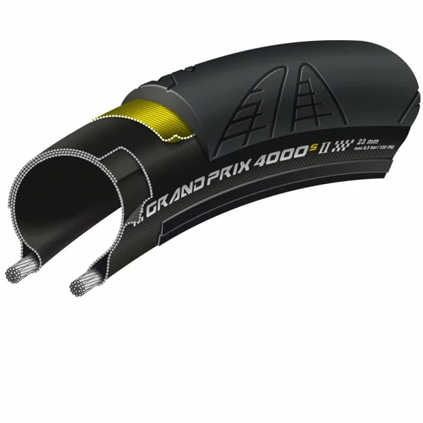 Continental Grand Prix 4000 S II Faltreifen Schwarz 1 Continental Grand Prix 4000 S II Faltreifen Schwarz